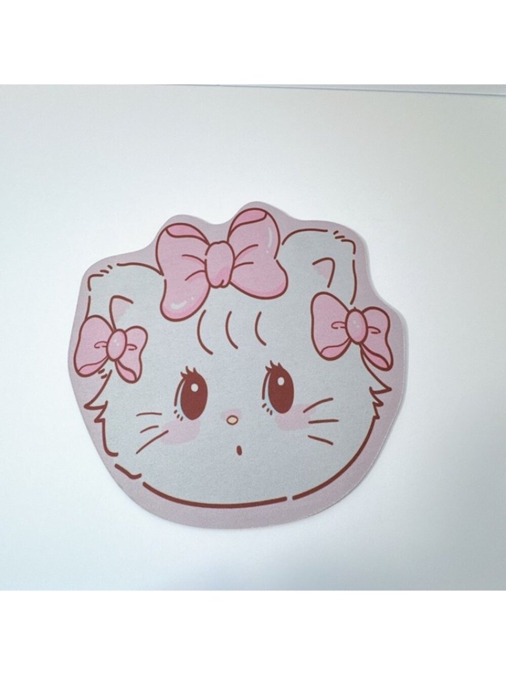 Pastel Mikko Mouse Pad Kawaii Pink Bow Computer Accessory